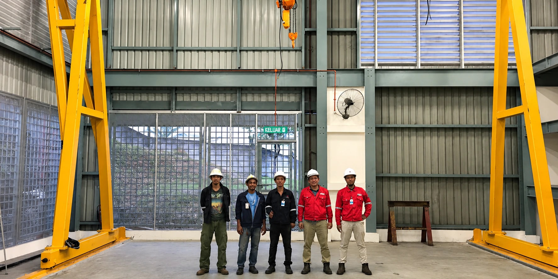 NKBE gantry crane installed at a documented project site