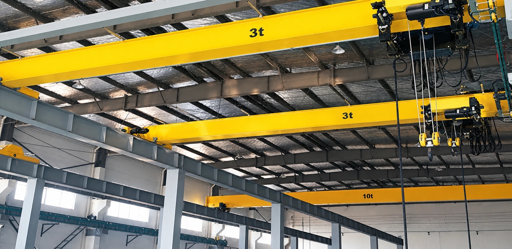 Monorail lifting system recorded in a supplied infrastructure project
